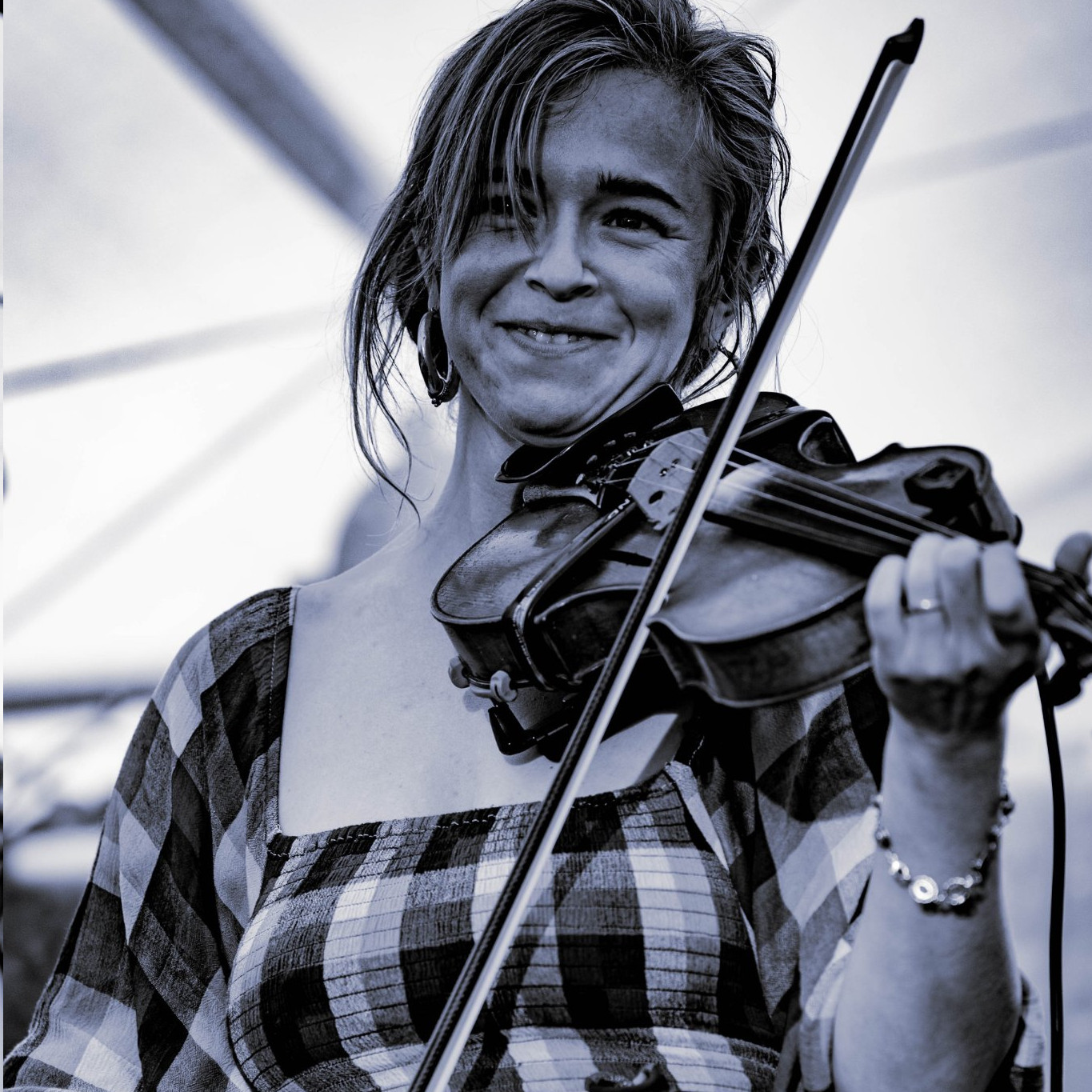 Camilla Rose, Fiddle player with The Freedom Fields Ceilidh Band